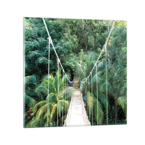 Quadro su vetro - Welcome to the jungle! - 70x70 cm