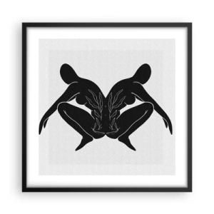 Poster in cornice nera - Anima comune - 50x50 cm