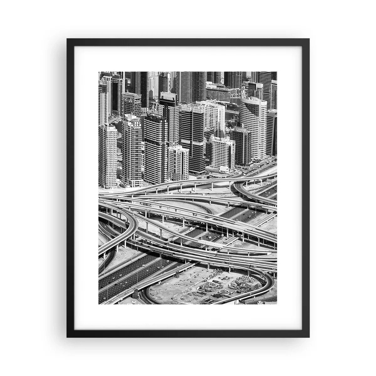 Poster in cornice nera - Dubai - città impossibile - 40x50 cm