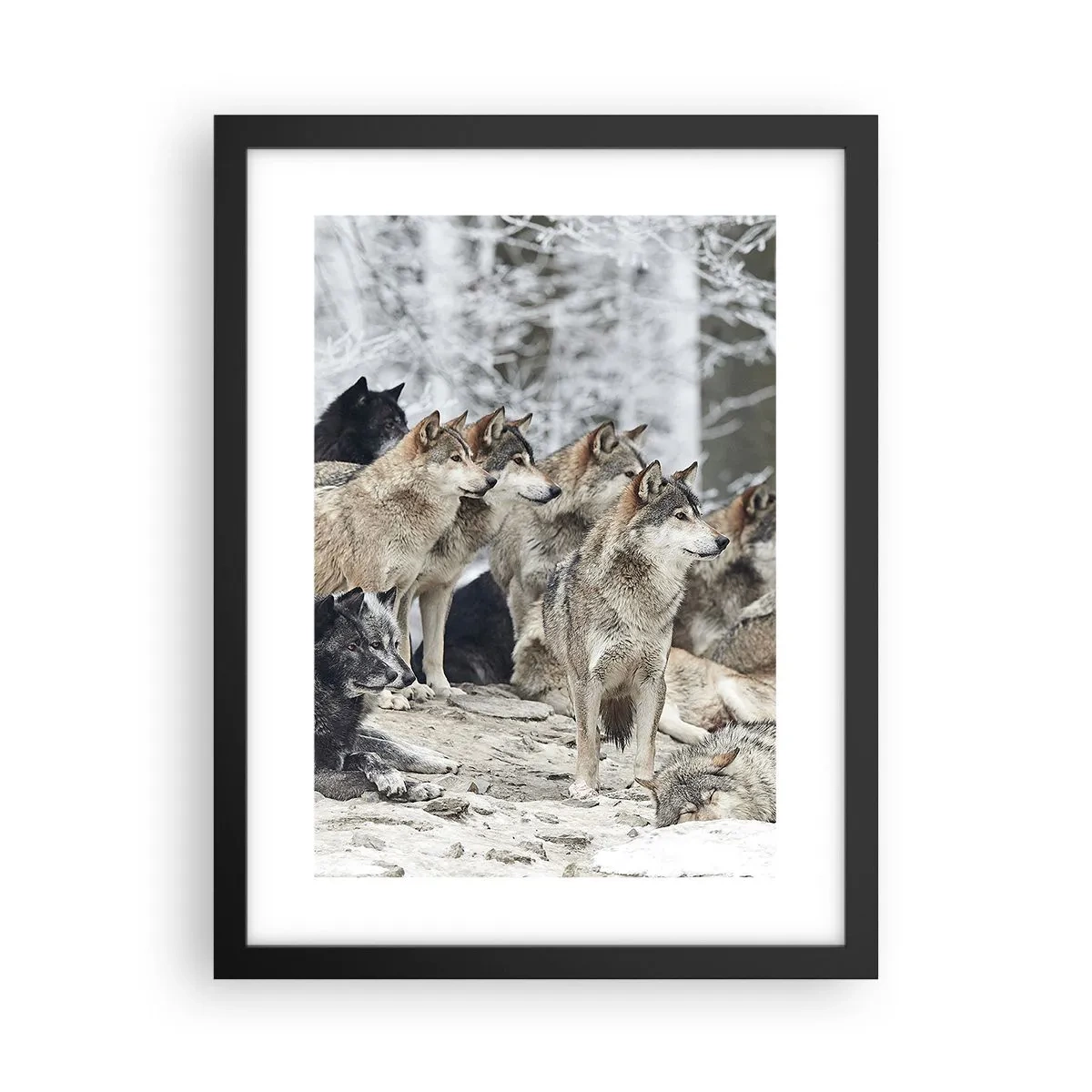 Poster in cornice nera - Famiglia e amici - 30x40 cm