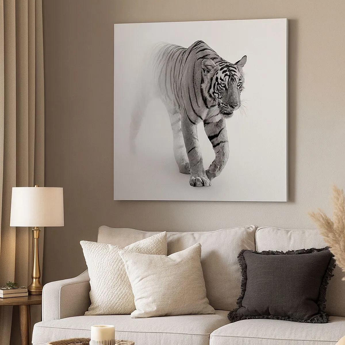 Quadro su tela - Stampe su Tela - Incantato nella nebbia - 30x30 cm