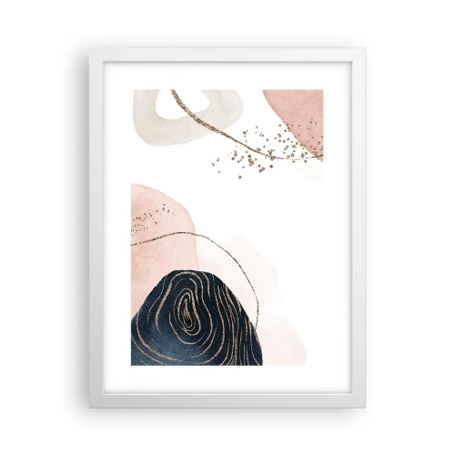 Poster in cornice bianca - Tutto scorre - 30x40 cm