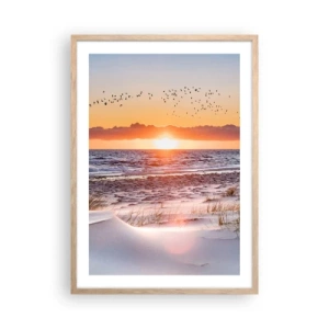 Poster in cornice rovere chiaro - Paesaggio orizzontale - 50x70 cm