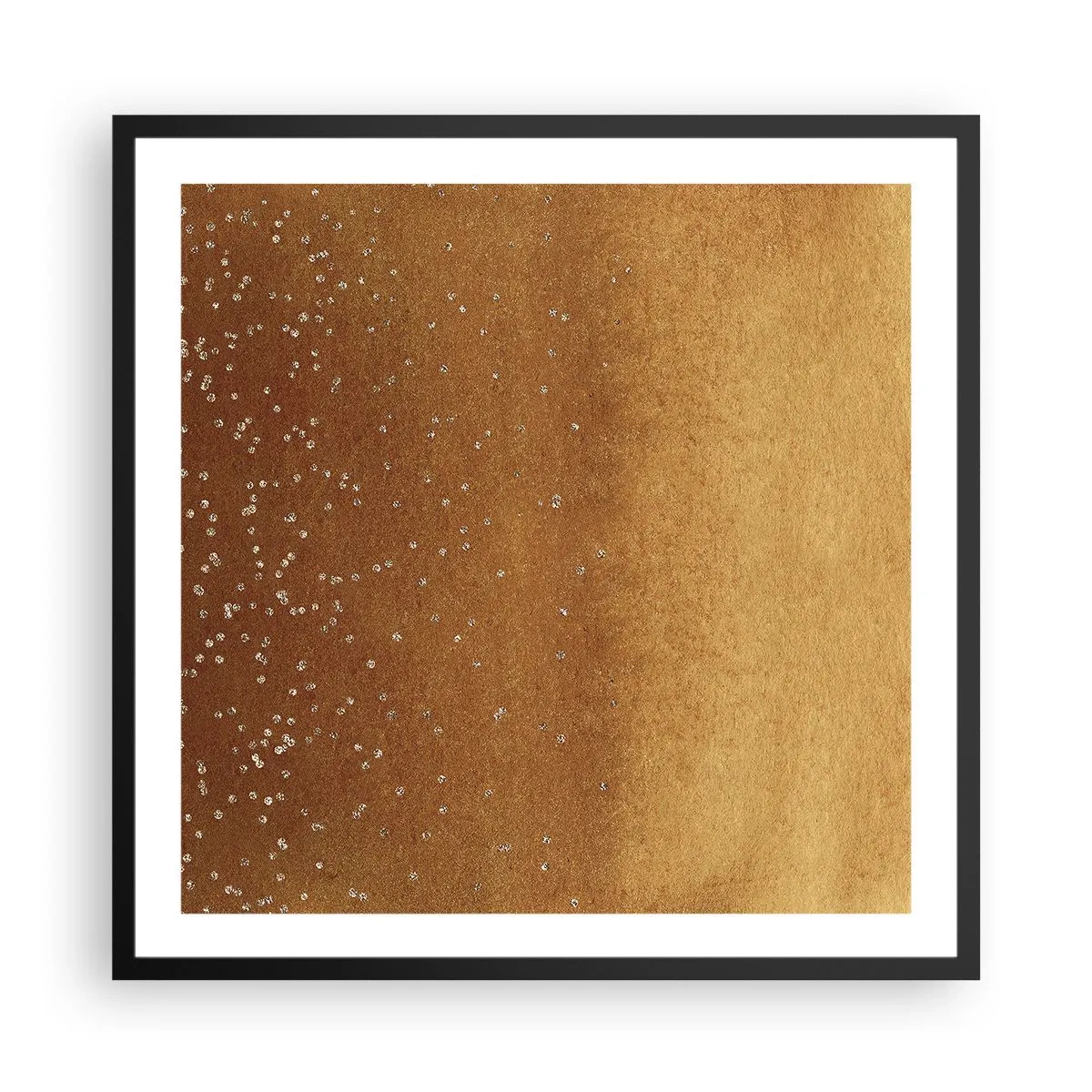 Poster in cornice nera - La nascita della luce - 60x60 cm