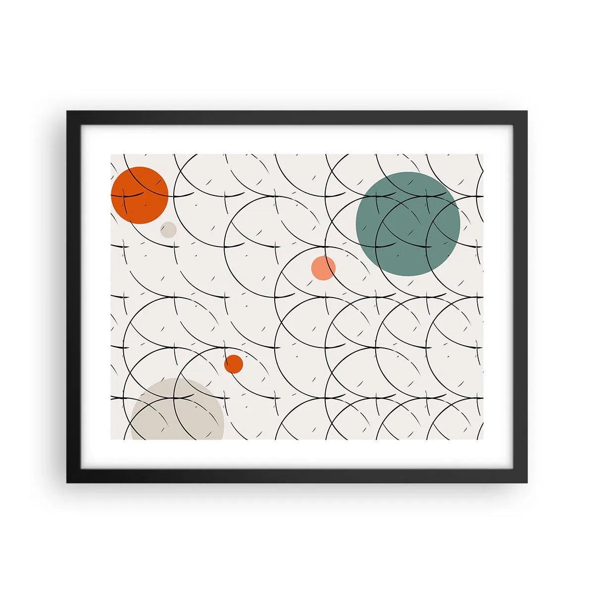 Poster in cornice nera - Nello spirito della pop-art - 50x40 cm