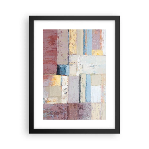 Poster in cornice nera - La pace della geometria - 30x40 cm