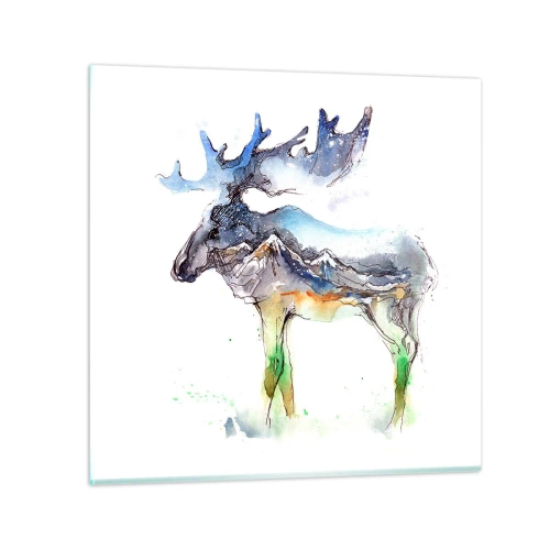 Quadro su vetro - Il protagonista dei racconti invernali - 30x30 cm