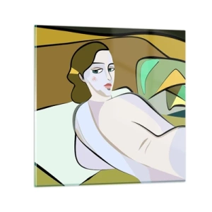Quadro su vetro - Ritratto intimo - 30x30 cm