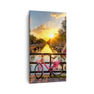 Quadro su tela - Stampe su Tela - Mattino di primavera ad Amsterdam - 45x80 cm