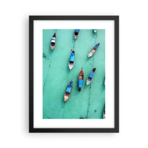 Poster in cornice nera - In gioiosa attesa - 30x40 cm