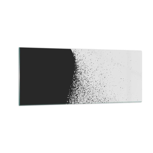 Quadro su vetro - Il movimento delle particelle - 100x40 cm