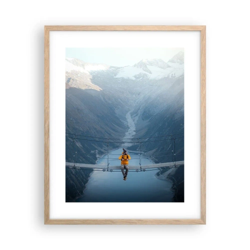 Poster in cornice rovere chiaro - Colto in sospeso - 40x50 cm