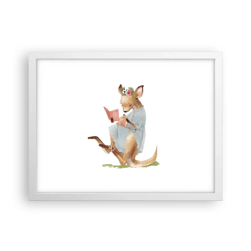 Poster in cornice bianca - Mamma, leggimi - 40x30 cm