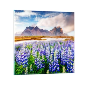 Quadro su vetro - Forza e asprezza accanto alla mitezza - 50x50 cm