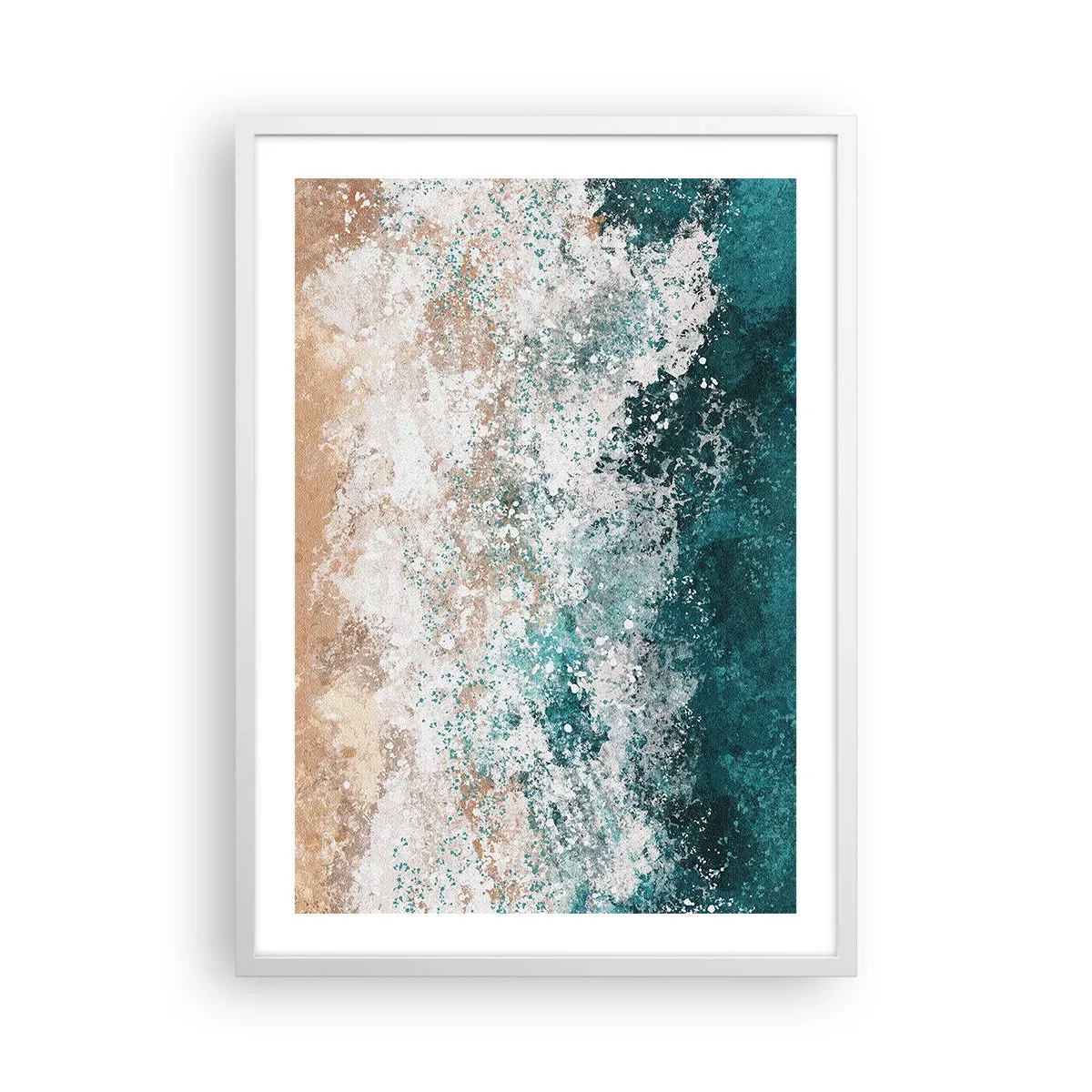Poster in cornice bianca - Storie di mare - 50x70 cm