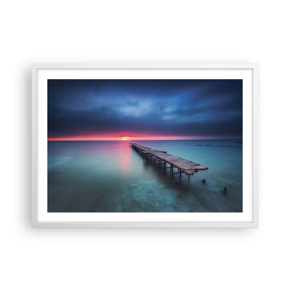 Poster in cornice bianca - Tra il cielo e la terra - 70x50 cm