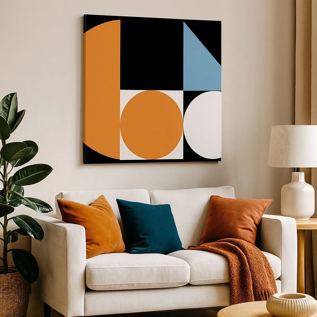 Quadro su tela - Stampe su Tela - Composizione di figure - 30x30 cm