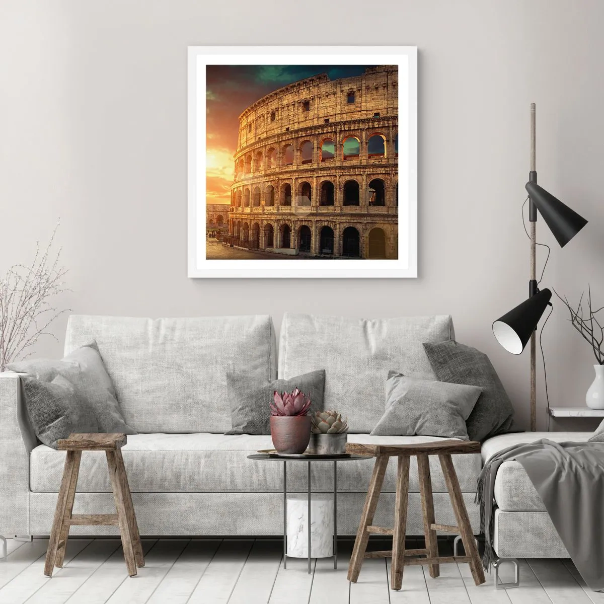 Poster in cornice bianca - Impressione colossale - 30x30 cm