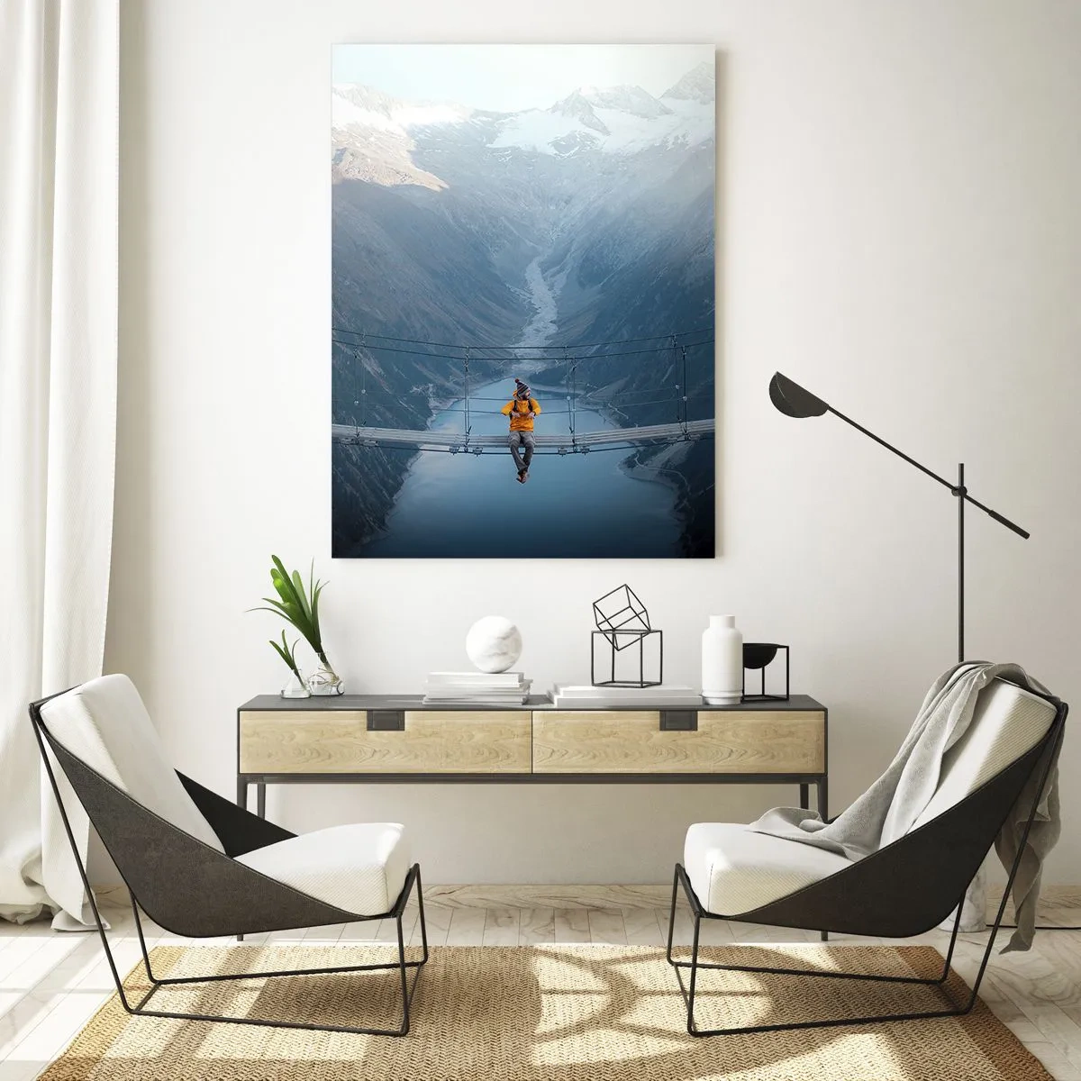 Quadro su vetro - Colto in sospeso - 70x100 cm