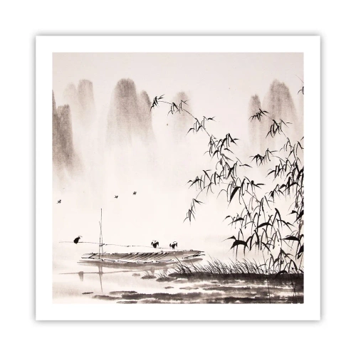 Poster - Il silenzio dei campi di riso - 60x60 cm