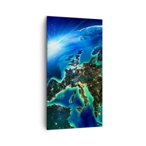 Quadro su tela - Stampe su Tela - L'Europa scintillante - 55x100 cm