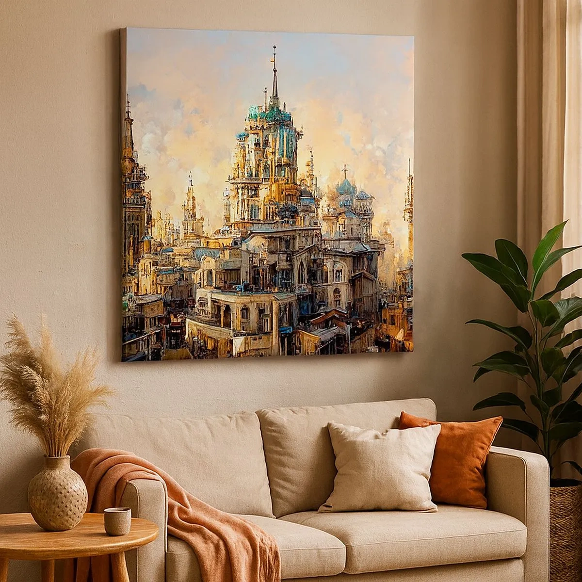 Quadro su tela - Stampe su Tela - La città delle città - 30x30 cm