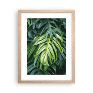 Poster in cornice rovere chiaro - Immergersi nella freschezza - 30x40 cm