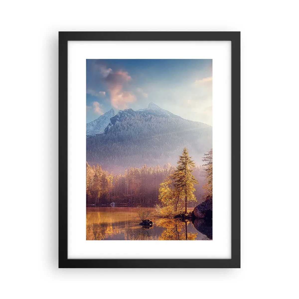 Poster in cornice nera - Sui monti e nelle valli - 30x40 cm