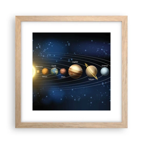 Poster in cornice rovere chiaro - Uno su dieci - 30x30 cm