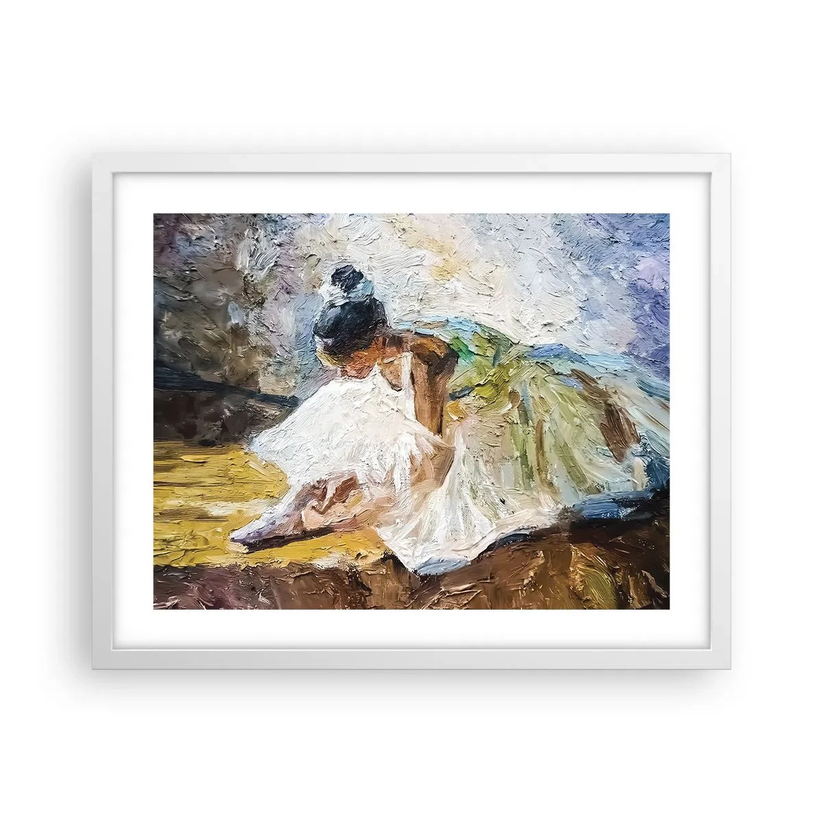 Poster in cornice bianca - Dal quadro di Degas - 50x40 cm