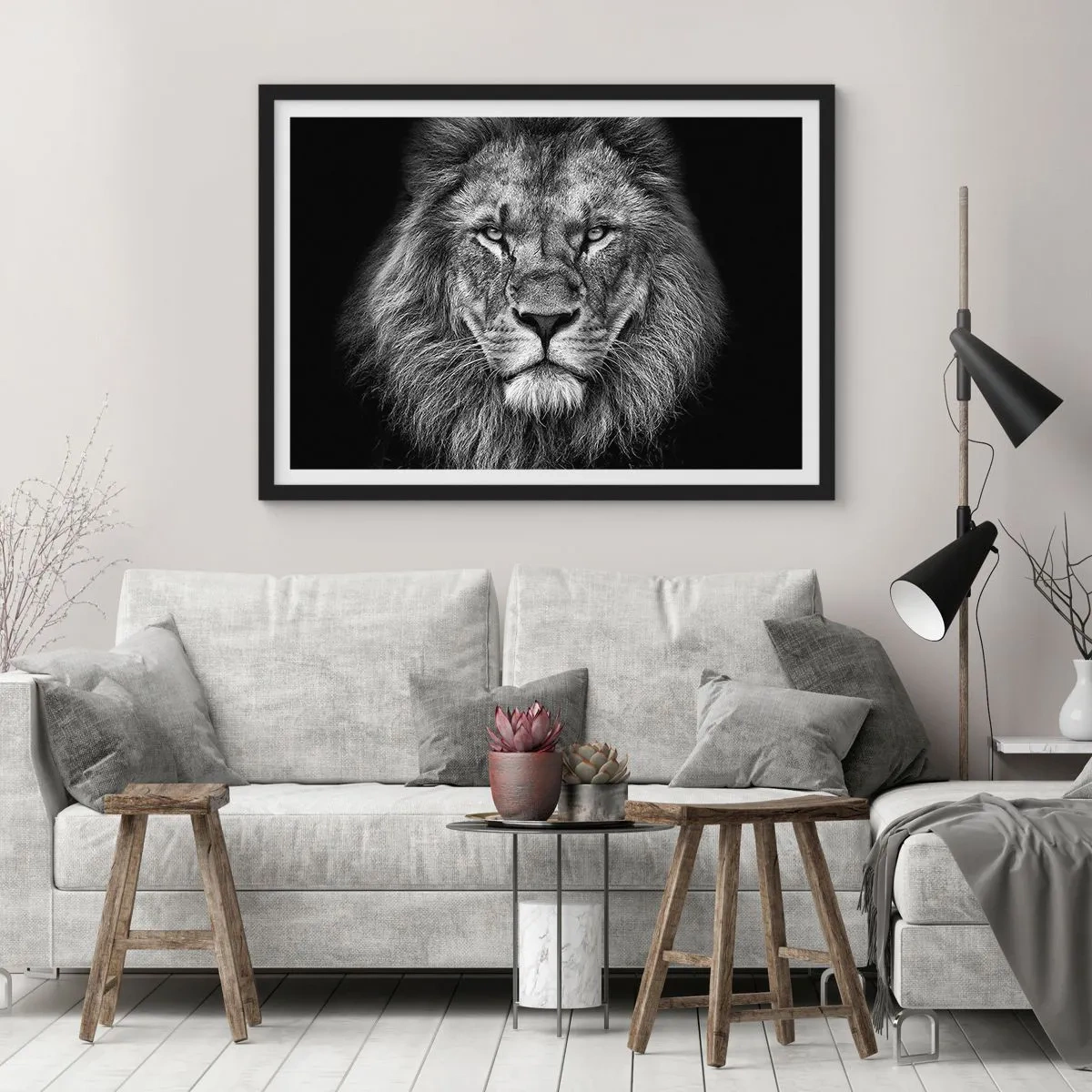 Poster in cornice nera - Nell'abito dell'incoronazione - 50x40 cm