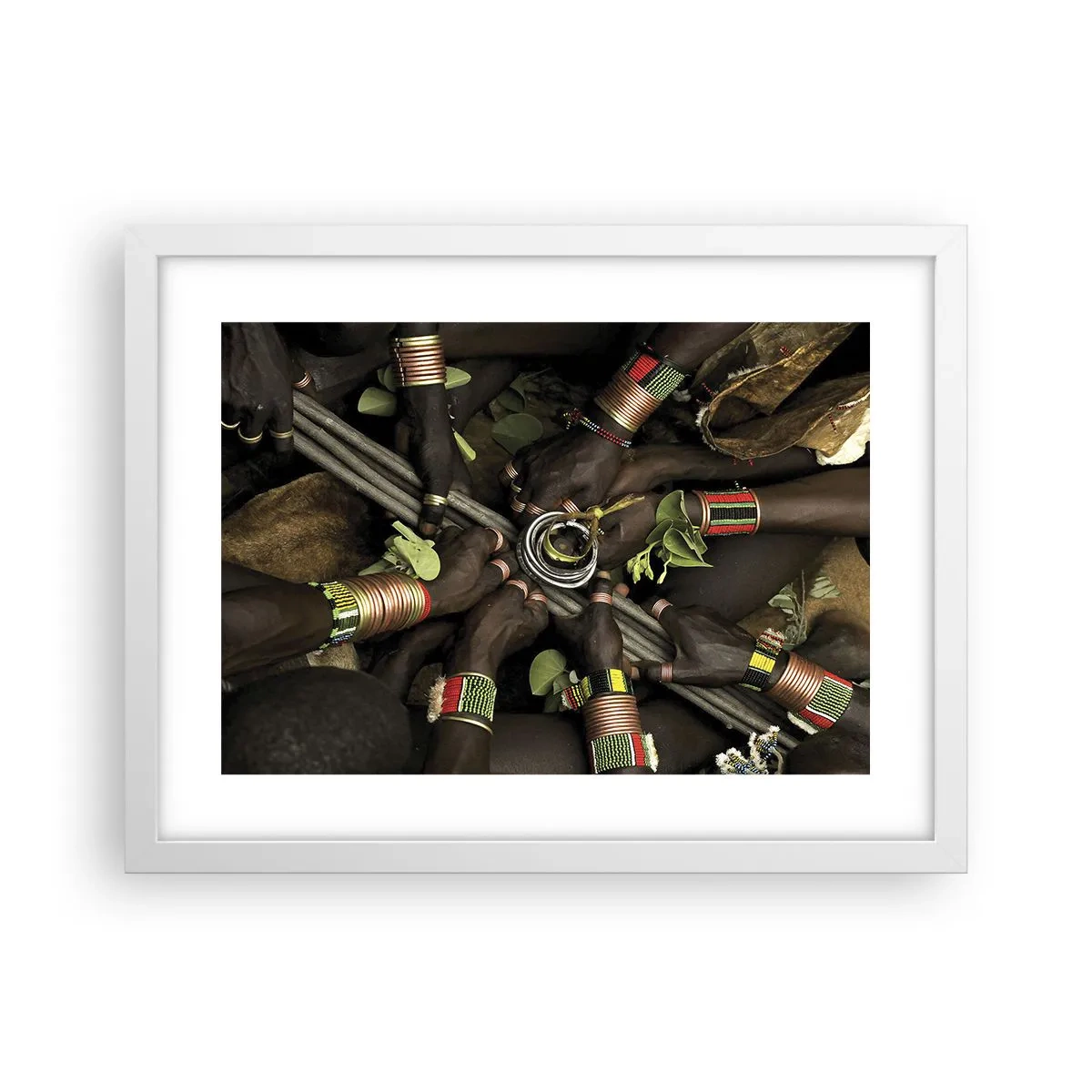 Poster in cornice bianca - Siamo insieme - 40x30 cm