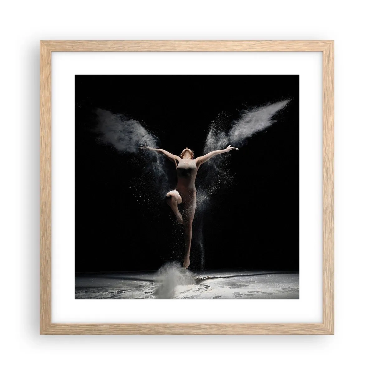 Poster in cornice rovere chiaro - Gli elfi esistono - 40x40 cm