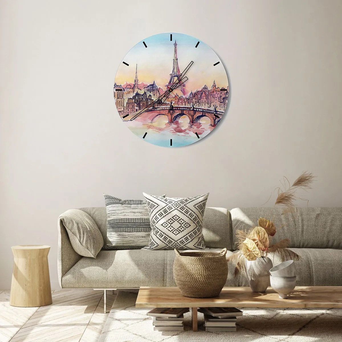 Orologio da parete - Orologio in Vetro - L'unica città così al mondo - 40x40 cm