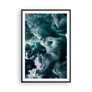 Poster in cornice nera - Il movimento dei colori - 61x91 cm