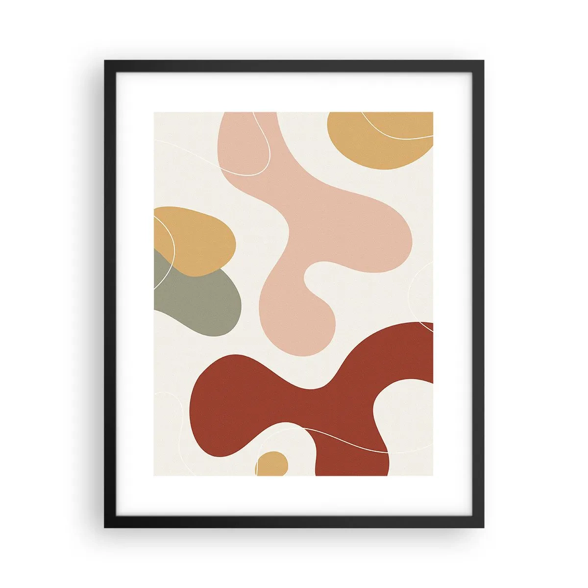 Poster in cornice nera - Ghirigori - 40x50 cm