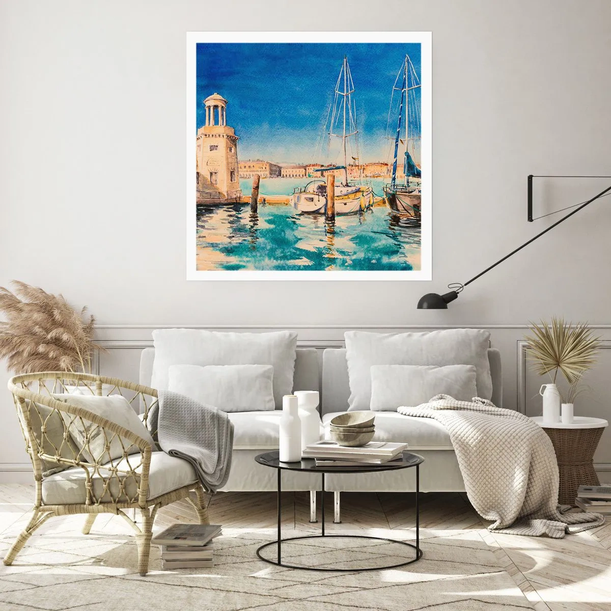 Poster - La laguna assolata - 60x60 cm
