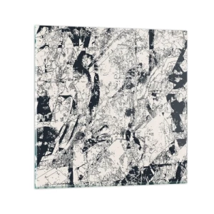 Quadro su vetro - La compenetrazione degli opposti - 30x30 cm