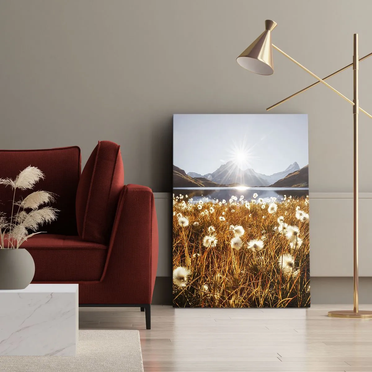 Quadro su tela - Stampe su Tela - Durezza delle pietre, morbidezza dell'erba - 80x120 cm