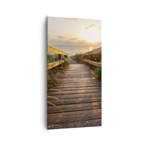 Quadro su tela - Stampe su Tela - Dritto verso la riva - 65x120 cm