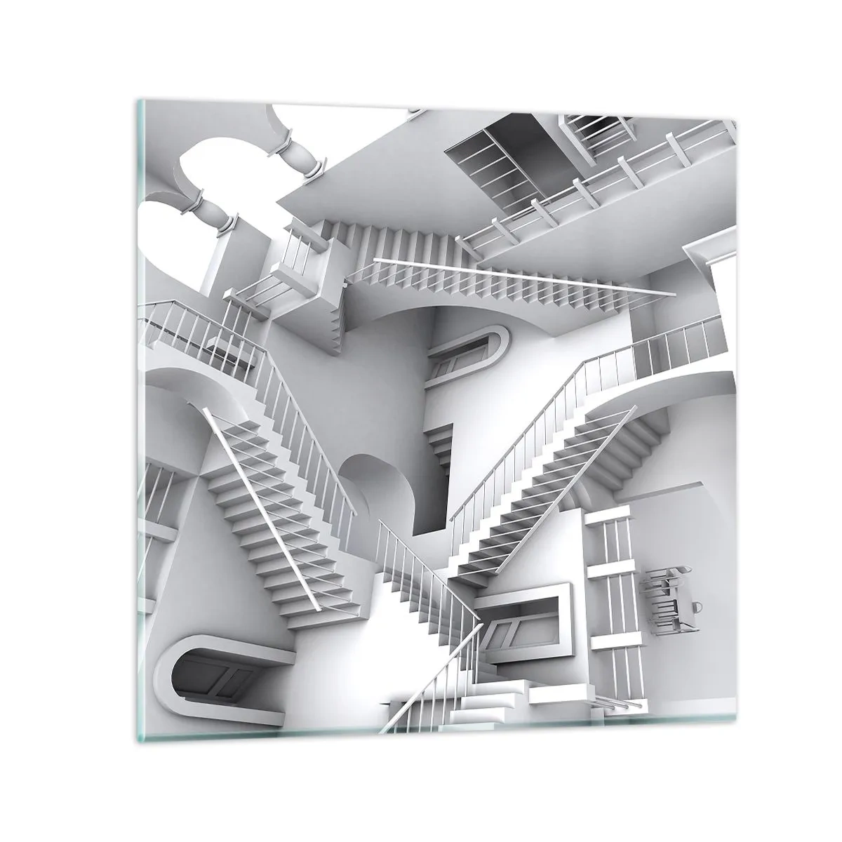 Quadro su vetro - Il paradosso dello spazio - 60x60 cm