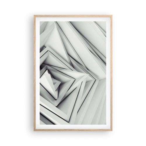 Poster in cornice rovere chiaro - Germogli spigolosi - 61x91 cm