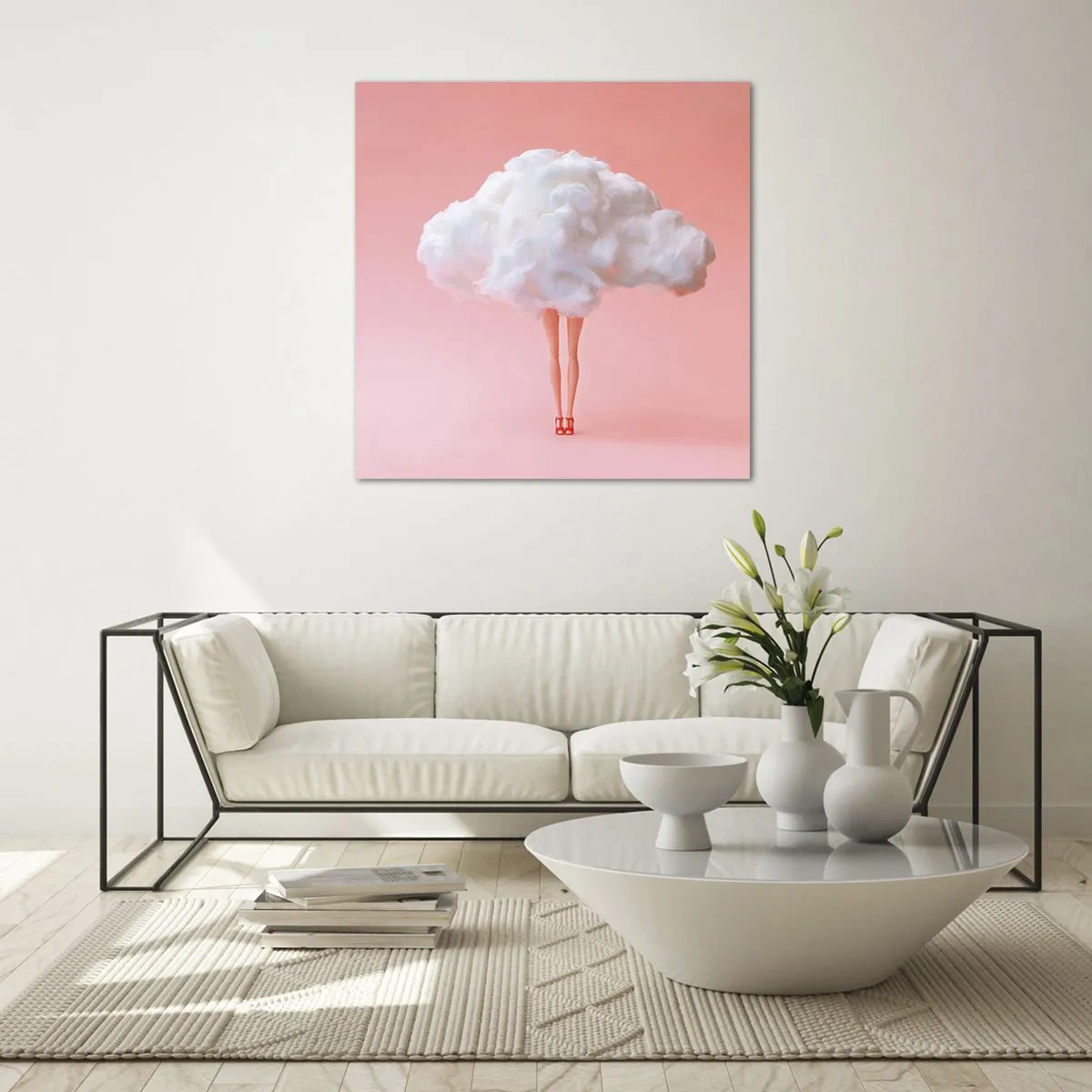 Quadro su vetro - Dolce promessa - 70x70 cm