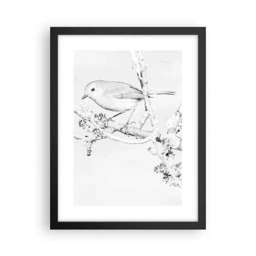 Poster in cornice nera - Mattino invernale - 30x40 cm