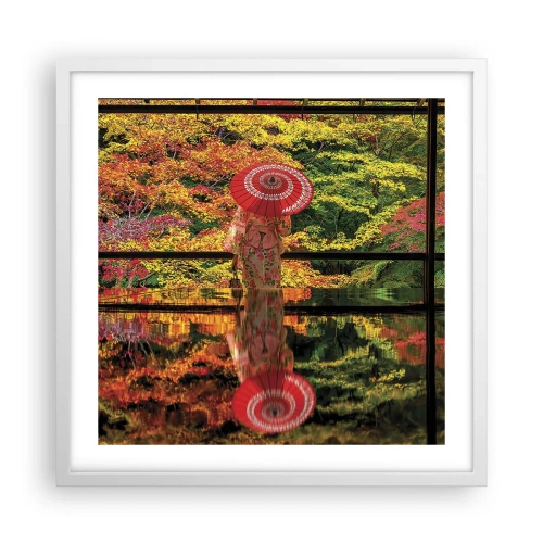 Poster in cornice bianca - Nel tempio della natura - 50x50 cm