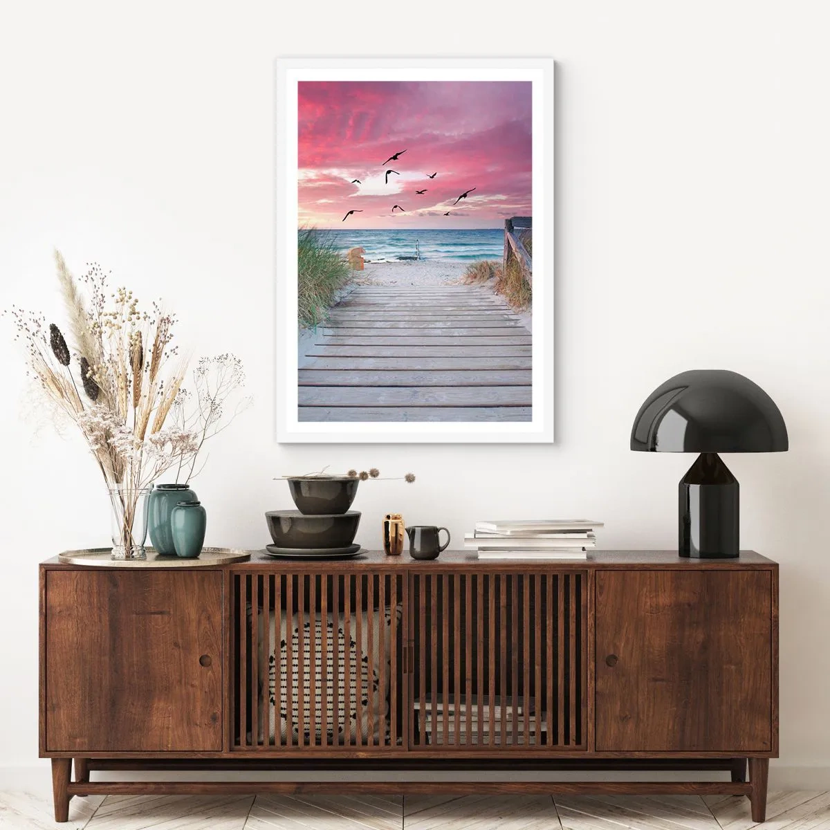 Poster in cornice bianca - Impressioni baltiche - 70x100 cm