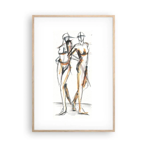 Poster in cornice rovere chiaro - Studio di armonia - 70x100 cm