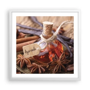 Poster in cornice bianca - Verso l'unità del corpo e dell'anima - 50x50 cm