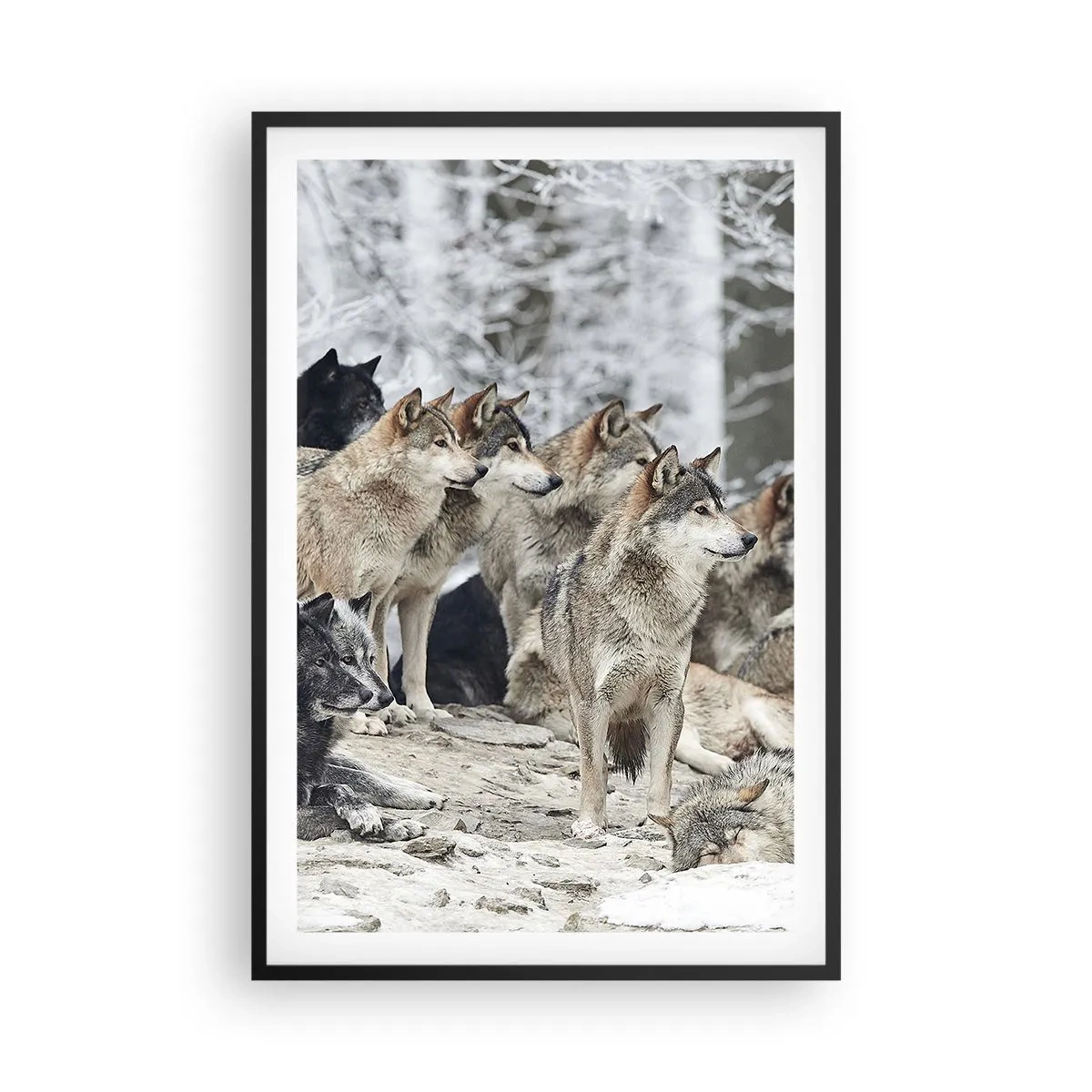 Poster in cornice nera - Famiglia e amici - 61x91 cm
