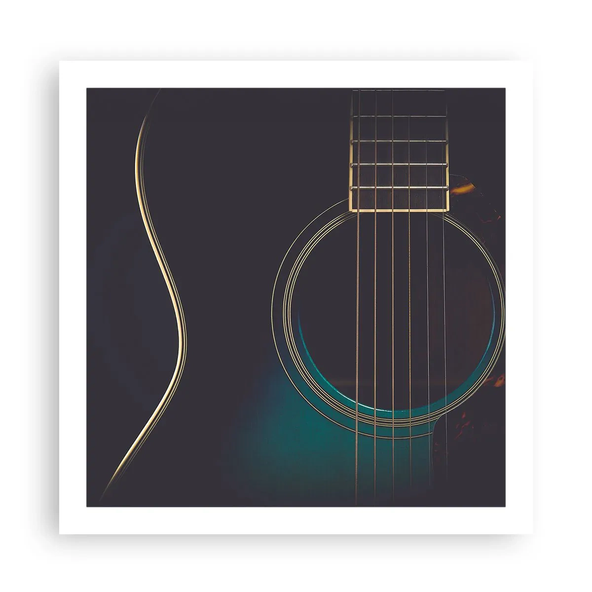 Poster - L'attimo prima del suono - 60x60 cm